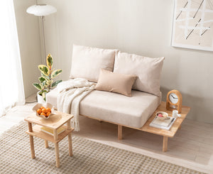 Alor Fabric Sofa with Stacking Side Table
