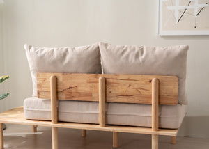 Alor Fabric Sofa with Stacking Side Table