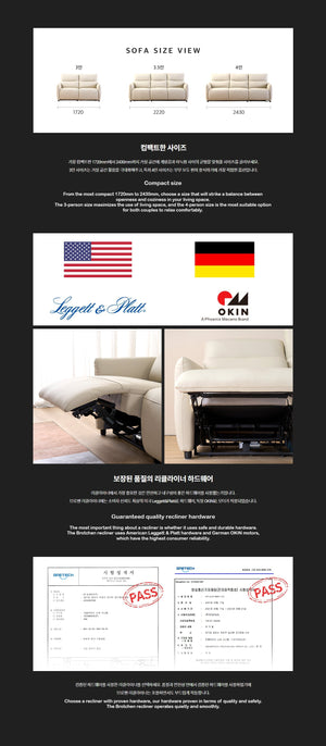Brotchen 4-Seater Motor Sofa (accept pre-order)