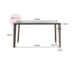 Dyllis Dining Table 1400 (accept pre-order)