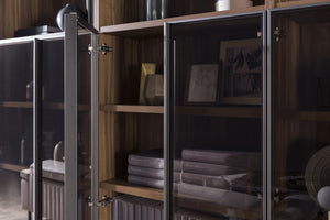 Join 800 6-level Wood Cabinet with Glass Door (accept pre-order)