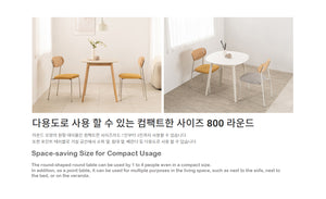Lunette Table Round 800 (accept pre-order)