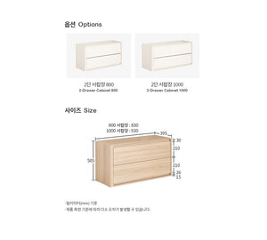 Aesthetic 2-Drawer Cabinet (accept pre-order)