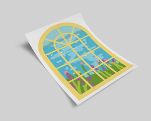 River View Window Poster