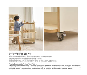 [GET DM Code Offer] Comme Kids 2-level Rotating Bookshelf