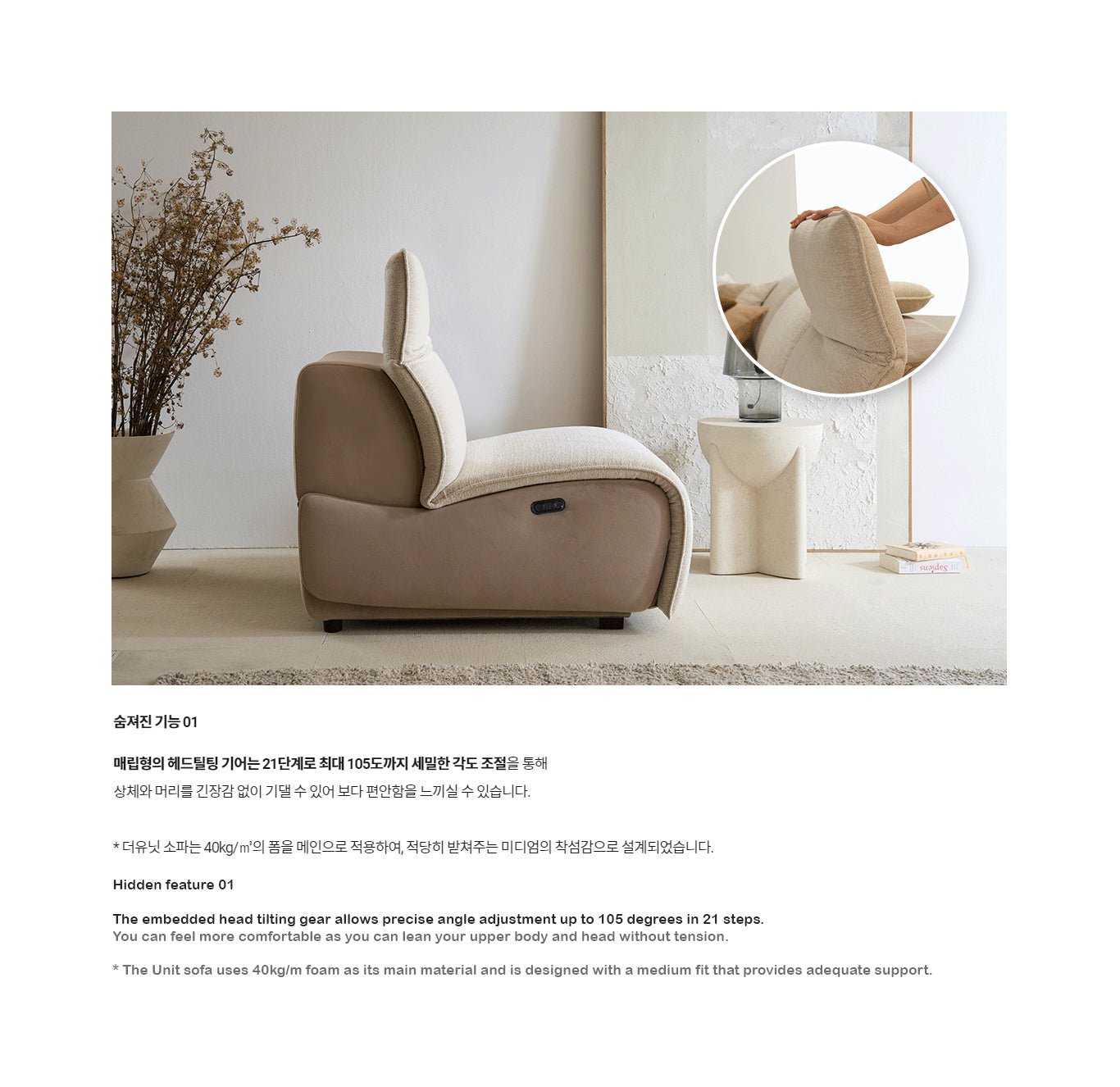 The Unit Sofa 2-Seater [Motor Type] (accept pre-order)