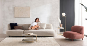 Floche Sofa 3-seater Ivory