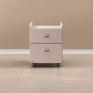 Ronan Normal Desk Oak + Trolley Set