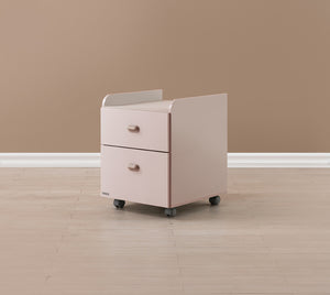 Ronan Normal Desk Oak + Trolley Set