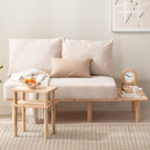 Alor Fabric Sofa with Stacking Side Table (accept pre-order)