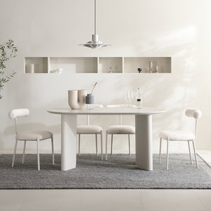 Inis Ceramic Dining Table 1600 White (accept pre-order)