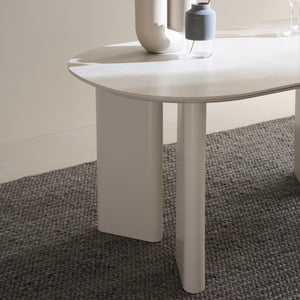 Inis Ceramic Dining Table 1600 White (accept pre-order)