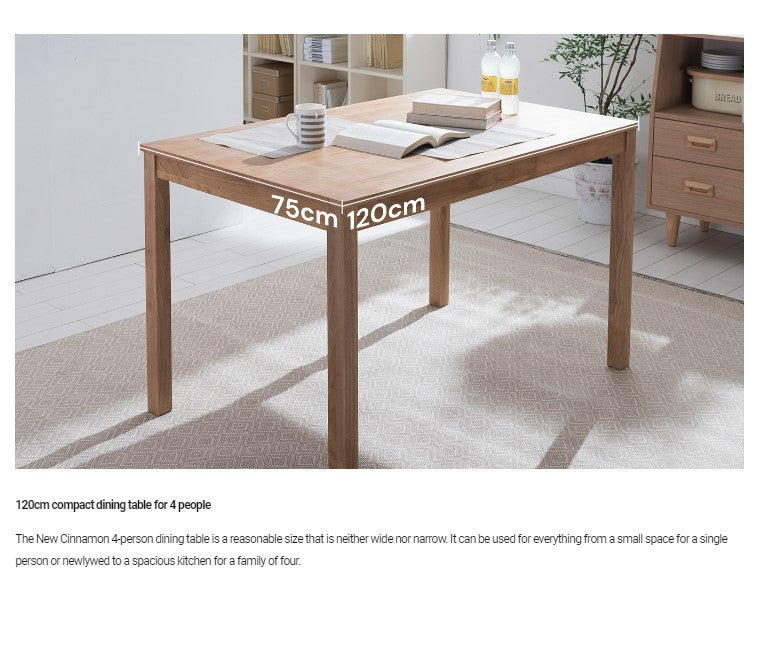 New Cinnamon Dining Table 1200