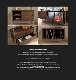 Muine 800 2-Level Shelf Cabinet (accept pre-order)