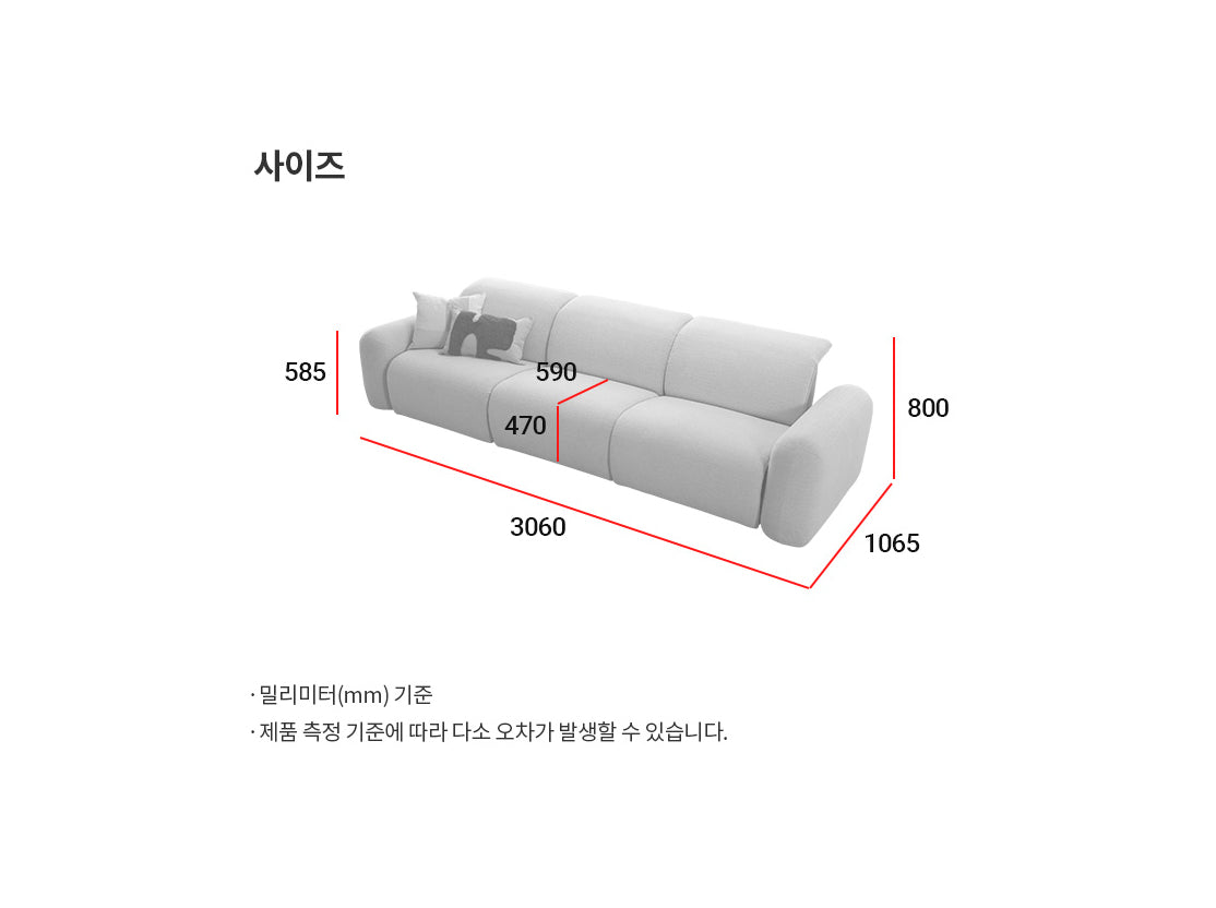 The Unit Sofa 3-Seater [Motor Type] (accept pre-order)