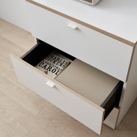 Ronan White 600 3-Drawer Cabinet (accept pre-order)