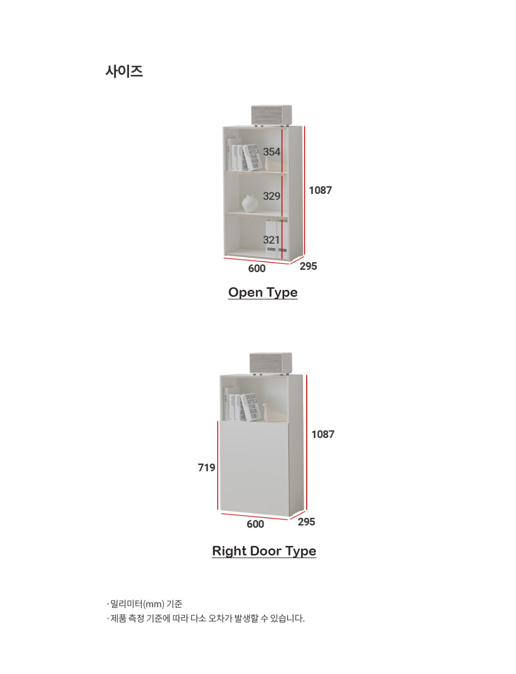 Ronan White 600 3-level Cabinet (accept pre-order)