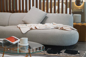 [Display Sale 59% off] Floche Sofa 4-seater Couch Type Ivory
