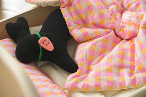 Vivid Check All-in-one Bedding Set Pink