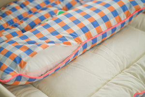 Vivid Check All-in-one Bedding Set Blue