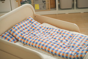 Vivid Check All-in-one Bedding Set Blue