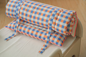 Vivid Check All-in-one Bedding Set Blue