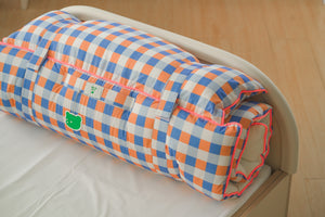 Vivid Check All-in-one Bedding Set Blue