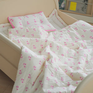 I Love Cherry Nap Bedding Set Pink