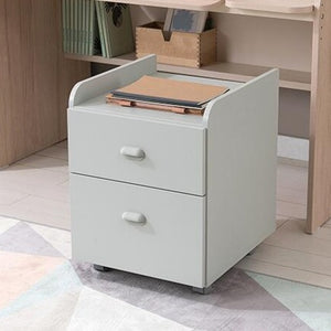 Ronan Normal Desk Oak + Trolley Set