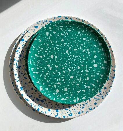 Terrazzo Green Side Plate