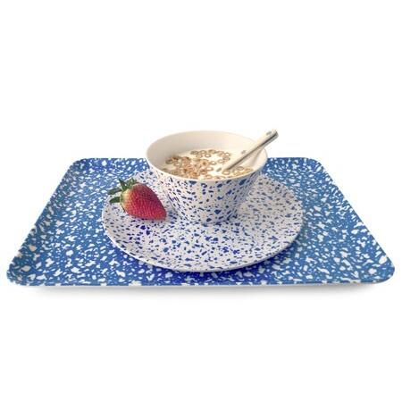 Terrazzo Blue Large Tray