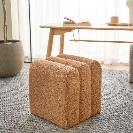 Aro Bread Bouclé Stool