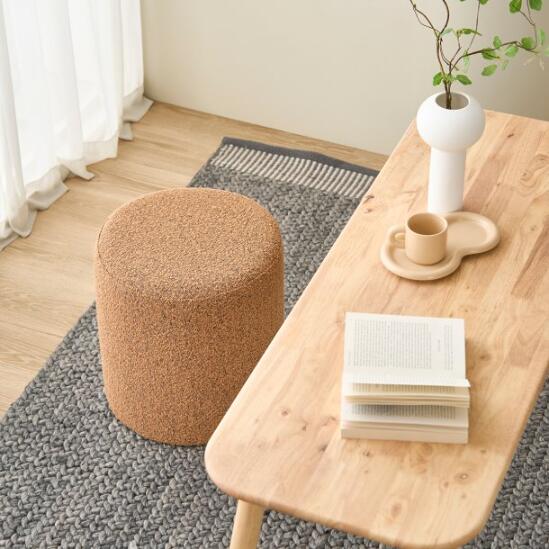 Aro Bouclé Round Stool S