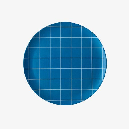 Blue Grid Side Plate