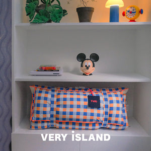 Vivid Check All-in-one Bedding Set Blue