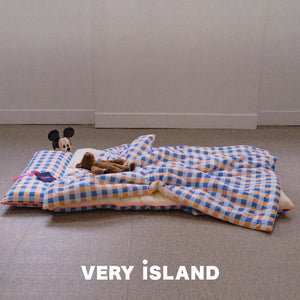 Vivid Check All-in-one Bedding Set Blue