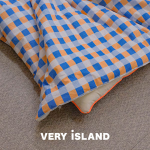 Vivid Check All-in-one Bedding Set Blue