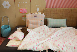 I Love Cherry Nap Bedding Set Pink