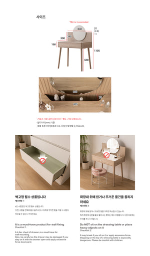 Aesthetic Dressing Table 800 (accept pre-order)