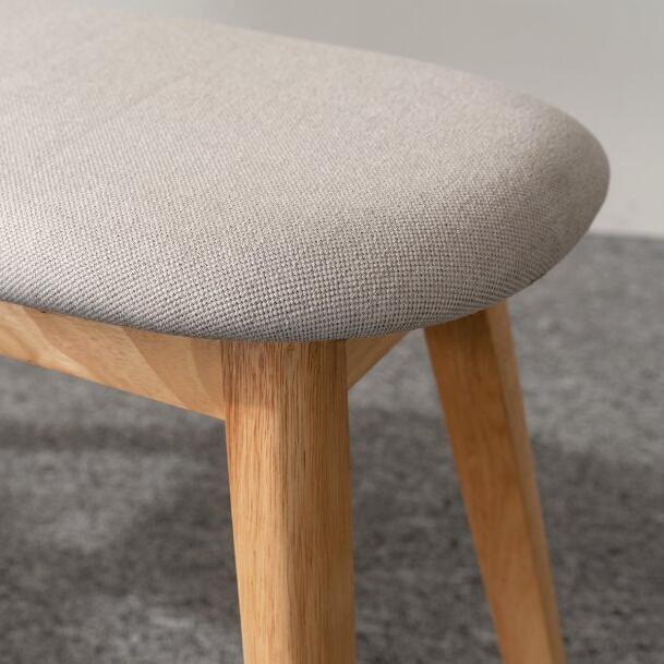 Melaka Fabric Bench Oak