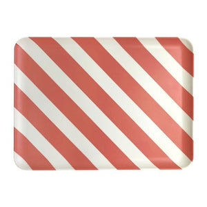 Red Strip Large Tray