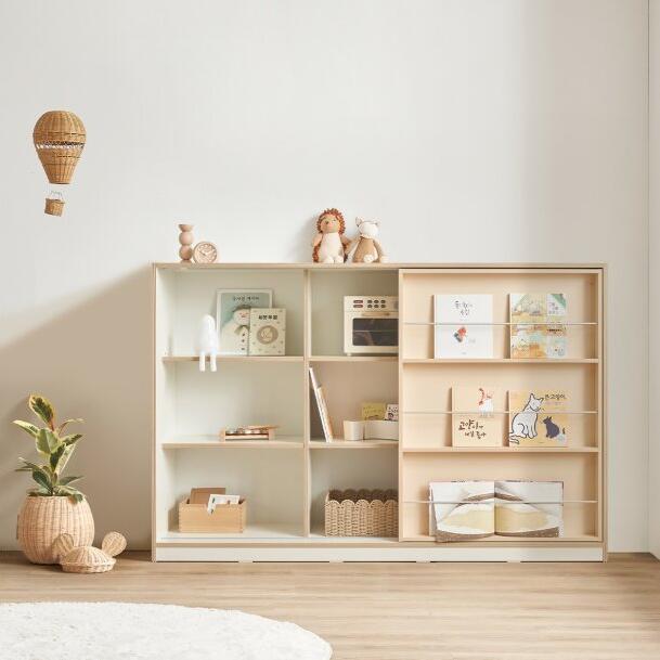 Comme Kids 1800 Sliding Bookshelf [395mmD] (accept pre-order)