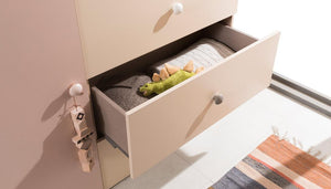 [凡購物以6折換購] TIDY UP 4-Level Drawer Cabinet Ivory/Pink (accept pre-order)