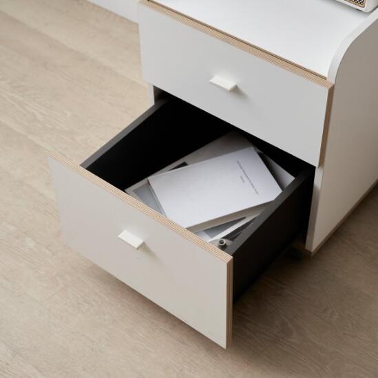 Ronan White Movable 2-Level Drawer (accept pre-order)