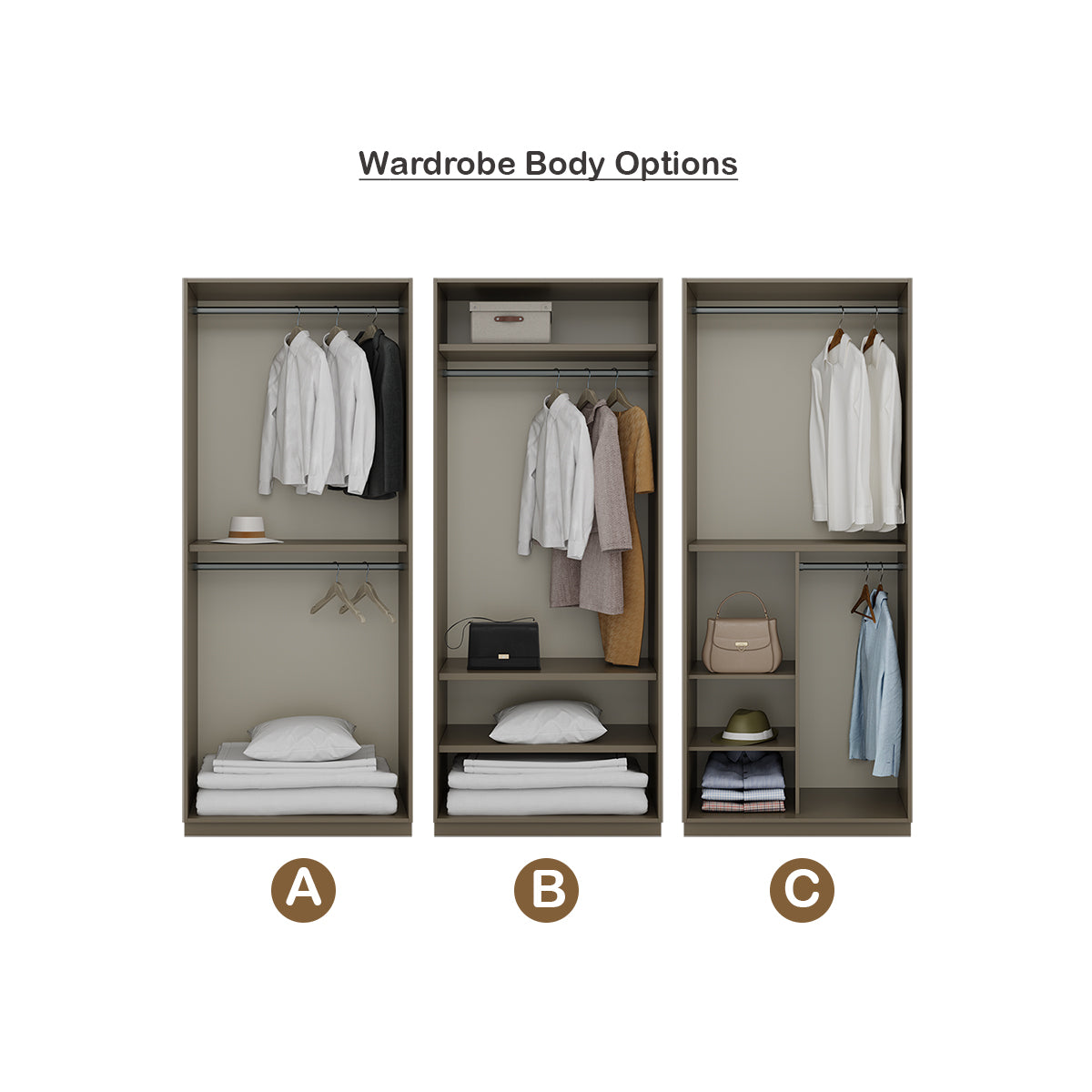 Unite Wardrobe 2-Door Type (accept pre-order)