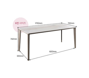 Dyllis Dining Table 1800 (accept pre-order)