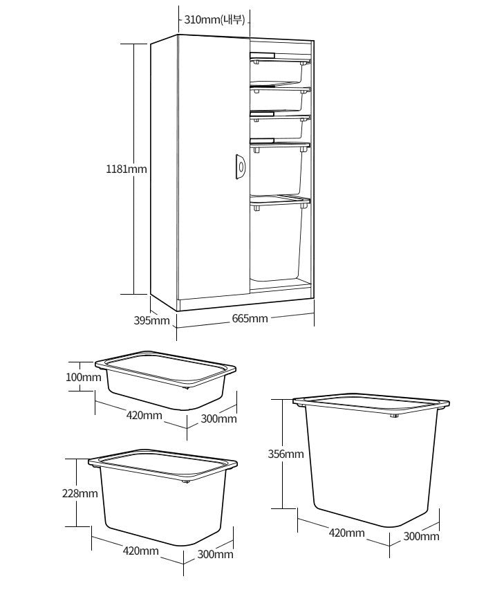 Friends i Macaron 1X5 Wardrobe Dresser (accept pre-order)