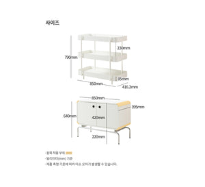 Baue 2-Door Cabinet with 3 Shelf (accept pre-order)