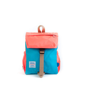 Linus Outdoor Backpack - Neon Orange/ Light Blue