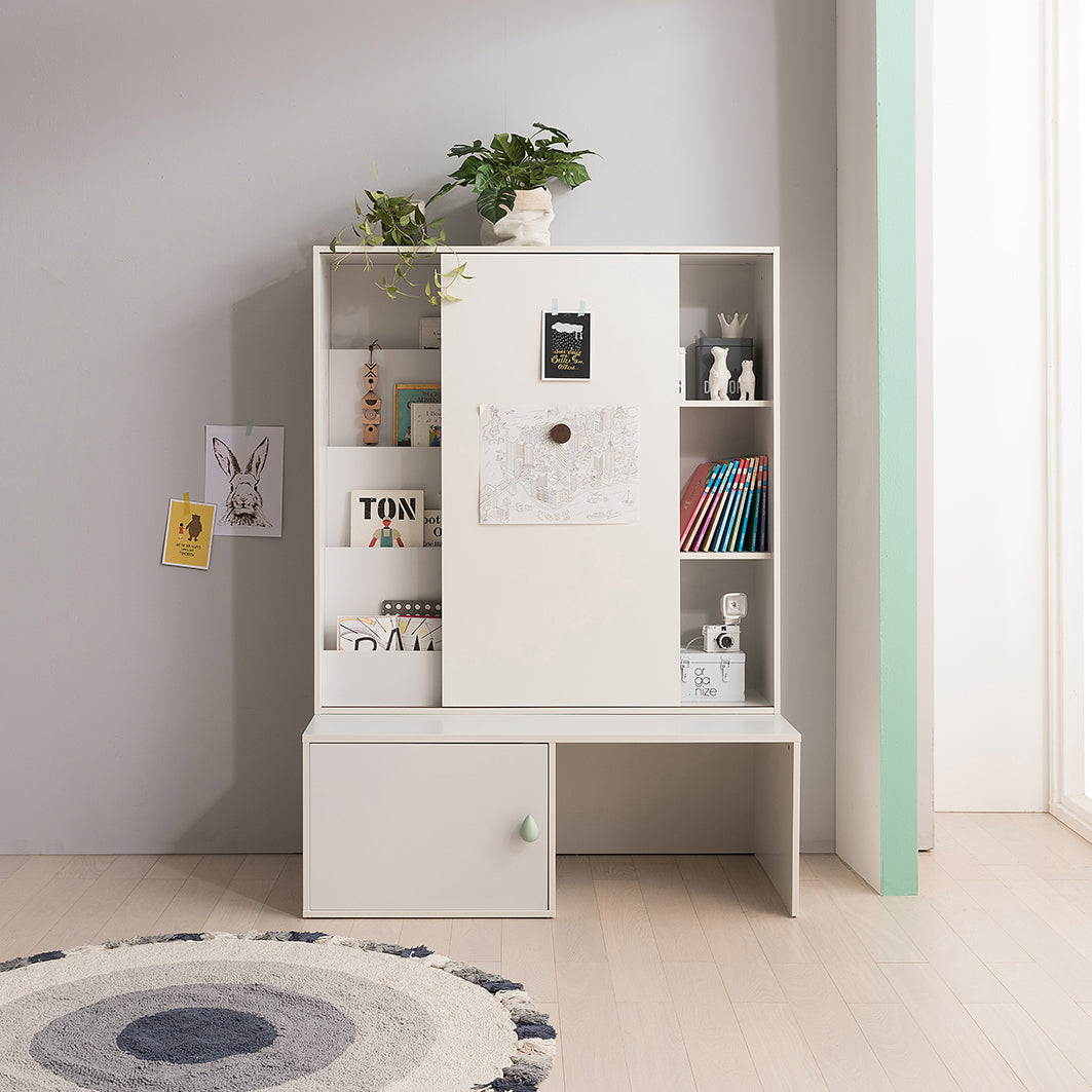COMME Magnetic Sliding Bookshelf with Lower Storage (accept pre-order)